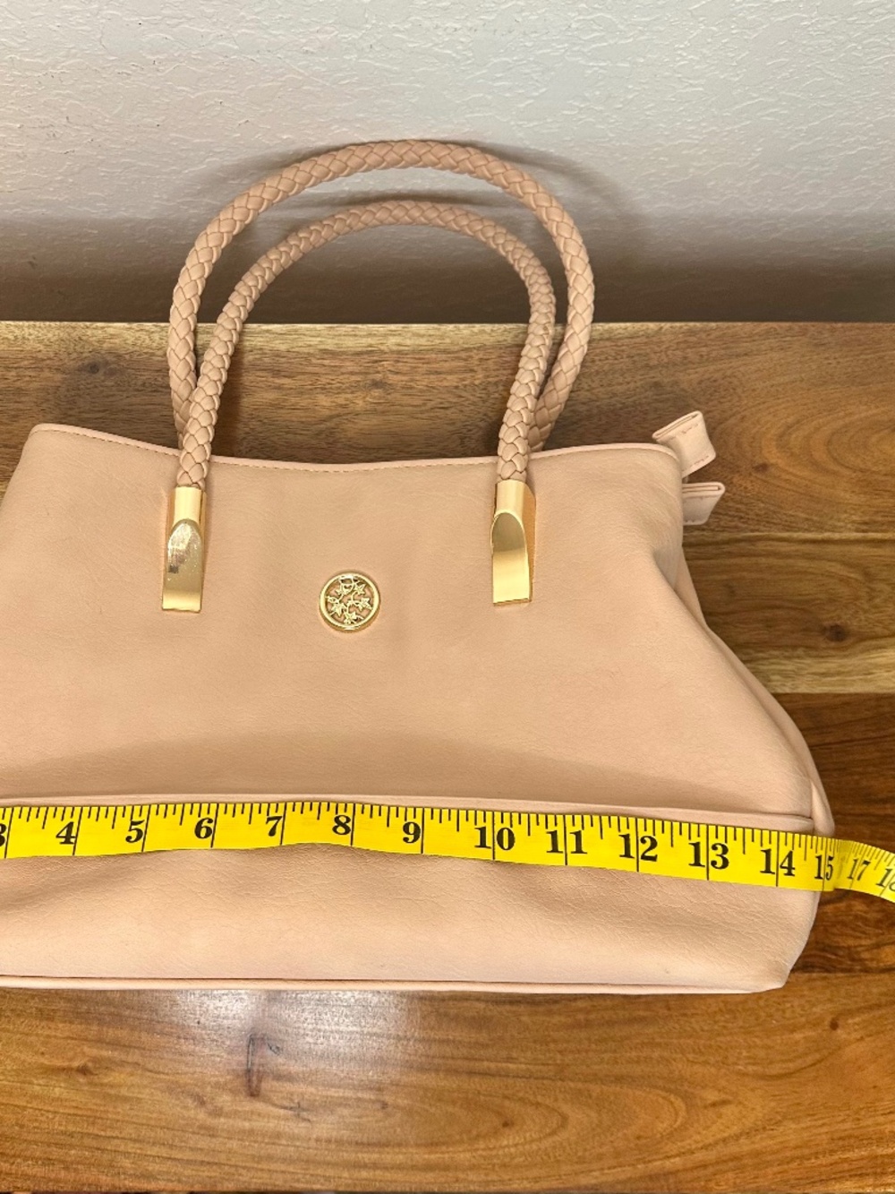 Joy Mangano Pink Leather Tote Bag - Picture 7 of 12